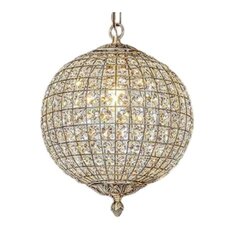 Antique Globe Chandelier Gold 