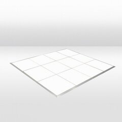 Dance Floor - White - Silver Frame- 20' x 20'