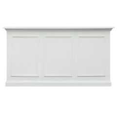 Bar - Barcelona 6FT Straight - White Wood Frame - White Wood Top