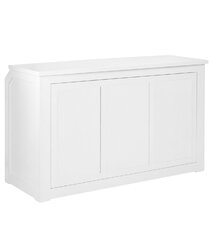 Bar - Lainey 6FT Straight - White Wood Frame - White Wood Top