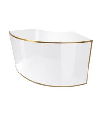 Bar - Ringling 1/4 Curve - Gold Frame - White Top
