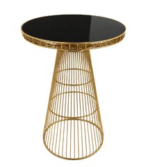 Cocktail Table - Olivia - Gold Frame - Black Top