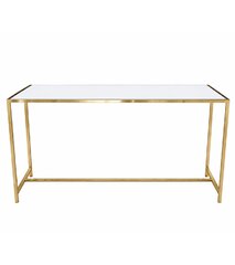 Communal Table - Ringling - Gold Frame - White Top