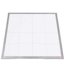 Dance Floor - All White - Silver Frame
