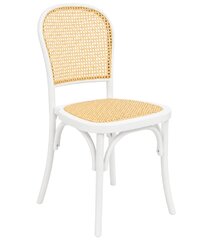 Harper Bent Cane Dining Chair - White Resin
