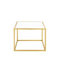 Side Table - Ringling Square - Gold Frame - White Top