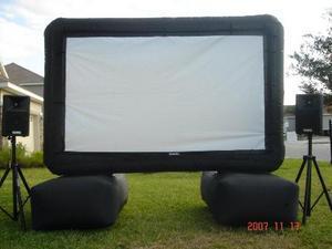 Movie Screen W/AV Equipment
