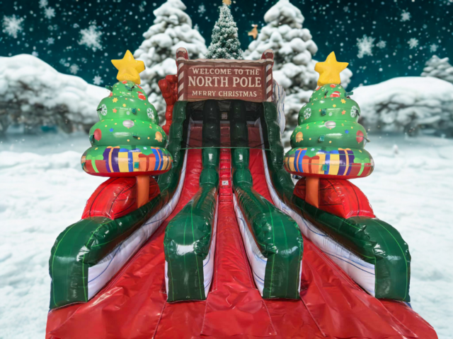 Lets Jump Christmas Slide