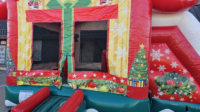 Christmas Bounce House and Slide
