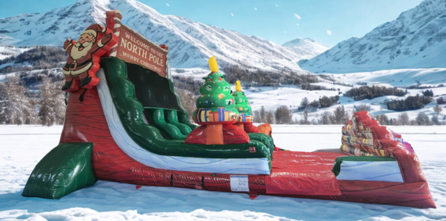 Lets Jump Christmas Slide