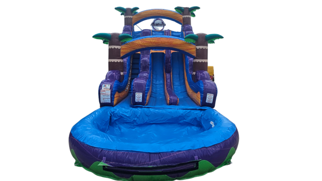 Marble Tropical Dual Lane Slide