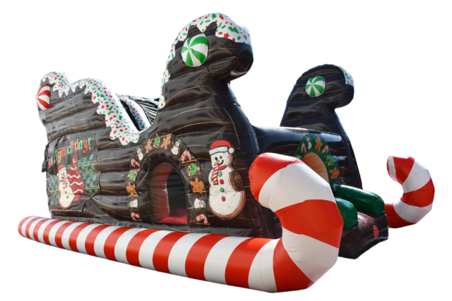 Christmas Sleigh Dual Lane Slide