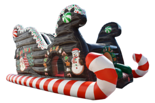 Christmas Sleigh Dual Lane Slide