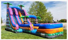 22' Cowabonga Dual Lane Water Slide