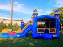 Melting Arctic Dual Lane Bounce House Slide Combo