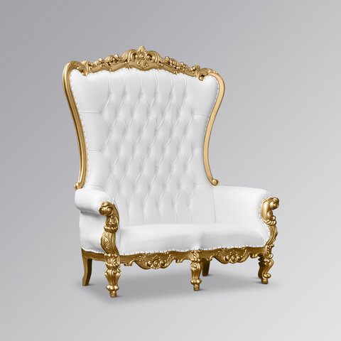 (ALL NEW)Love Seat (Gold over White)