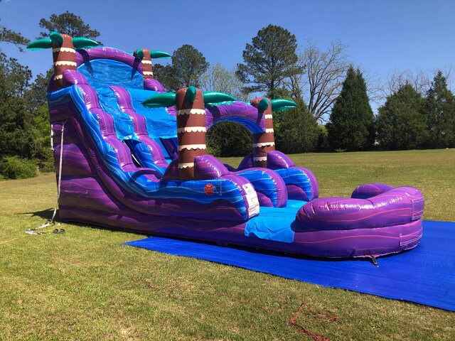 PURPLE WAVE (18Ft) SINGLE LANE WATERSLIDE