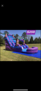 Purple Tropical 18Ft Waterslide 