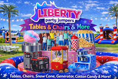 Cotton Candy, Snow Cone, Popcorn, Generators, Tables & Chairs
