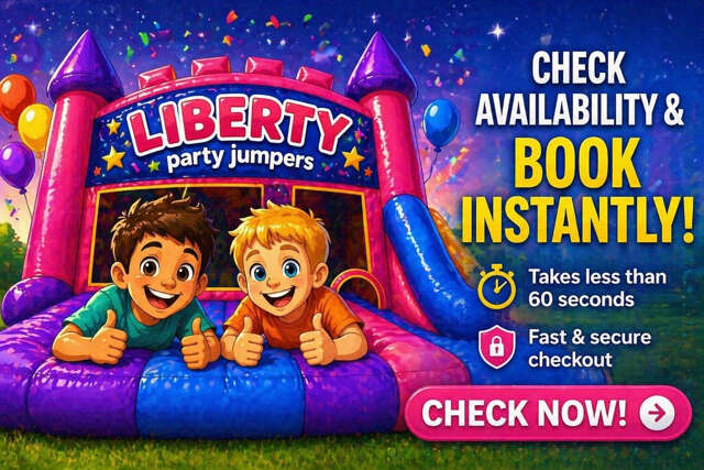 Check availability and book bounce house rentals in Las Vegas and Henderson