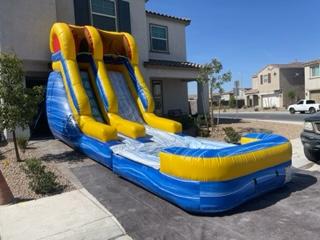 16ft yellow water slide liberty party jumpers 