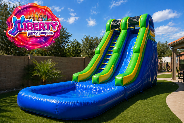 16FT Mean Green Water Slide