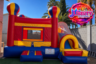Balloon Bounce House with Slide Rental