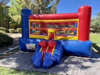 Boxing Ring w/Gloves Bounce House