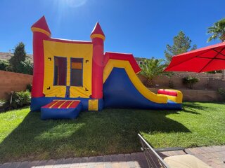 Bounce & Slide Castle Combo w/Tall Slide