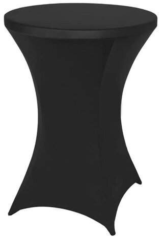 spandex cocktail table black