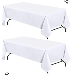 Linen white 6 ft banquet