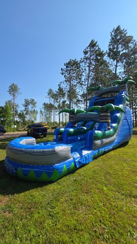 18 ft blue crush water slide