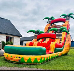 18ft orange crush water slide