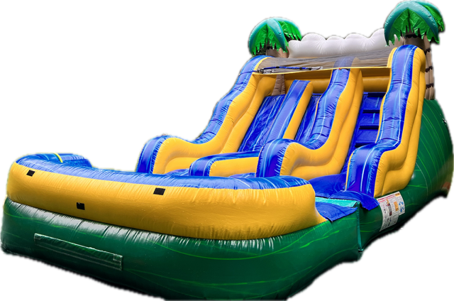 12' Tropical Dual Water Slide 