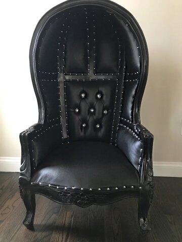 Black Dome Chair