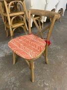 BURNT ORANGE CHAIR CUSHIONS