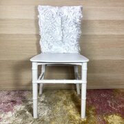 White Rosette Chair Cover Cap(s)