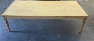 CHILDREN'S NATURAL WOOD FARM TABLE