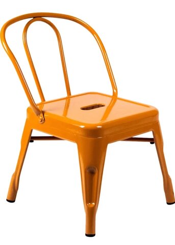 ORANGE METAL CHAIRS