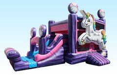 Unicorn Combo Bounce House-Dry Only