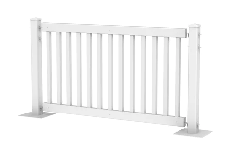 Decorative White Fence Barricade