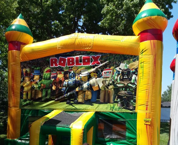 Yellow/Green Bounce House 