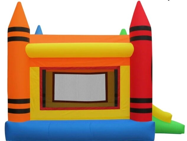 Yellow Multi Color Bounce House