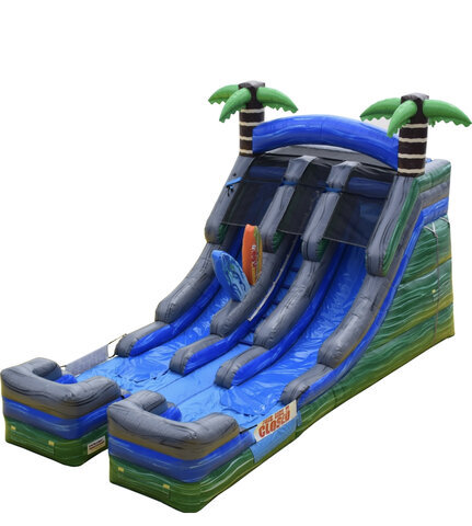 15ft Dual Lane Tropical Water Slide