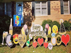 Happy Anniversary - Yard Card Greeting