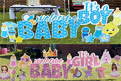 Welcome Baby - Yard Card Greeting