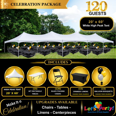120 Guest Tent Celebration Package