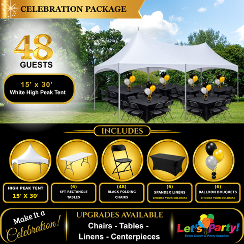 48 Guest Tent Celebration Package