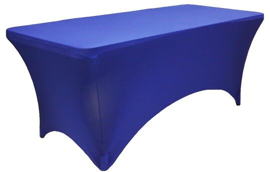6ft Rectangle Spandex Table Cover - Royal Blue