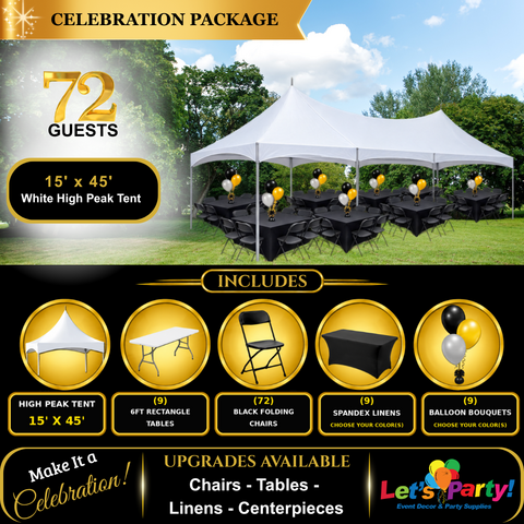 72 Guest Tent Celebration Package